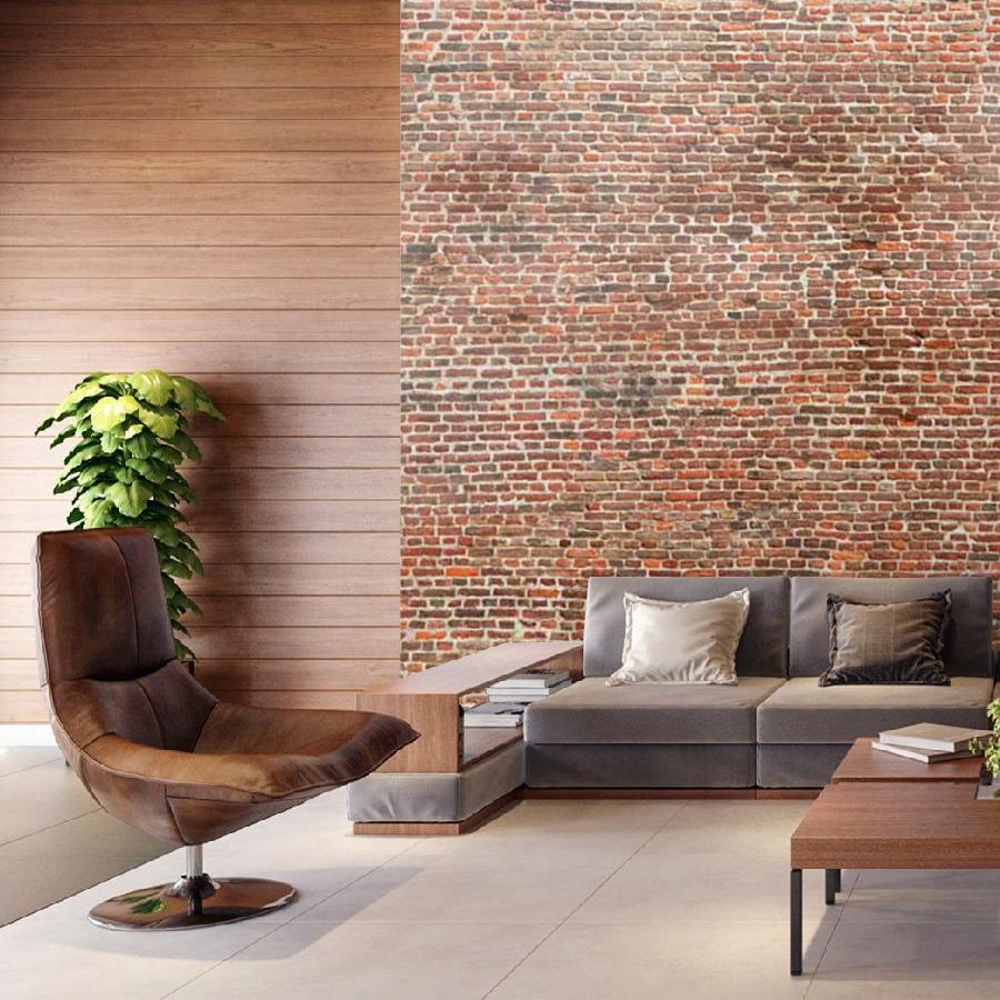 фотообои рельефный кирпич 9-190