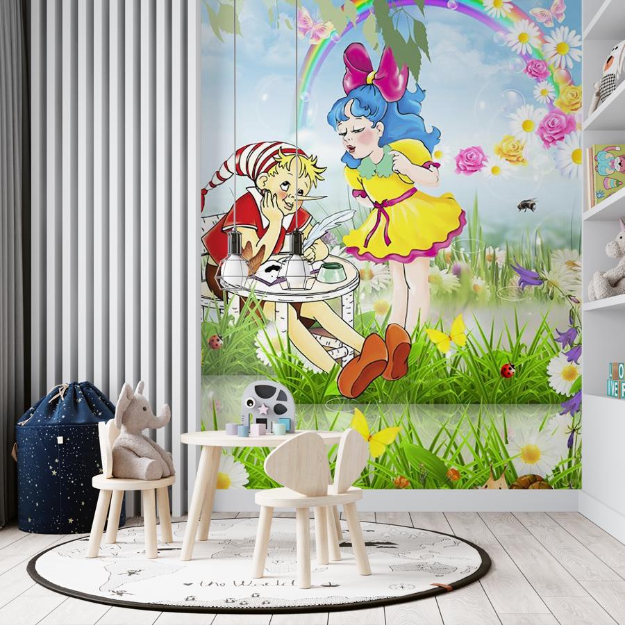 фотообои буратино за уроками 14-830 фотообои буратино за уроками 14-830