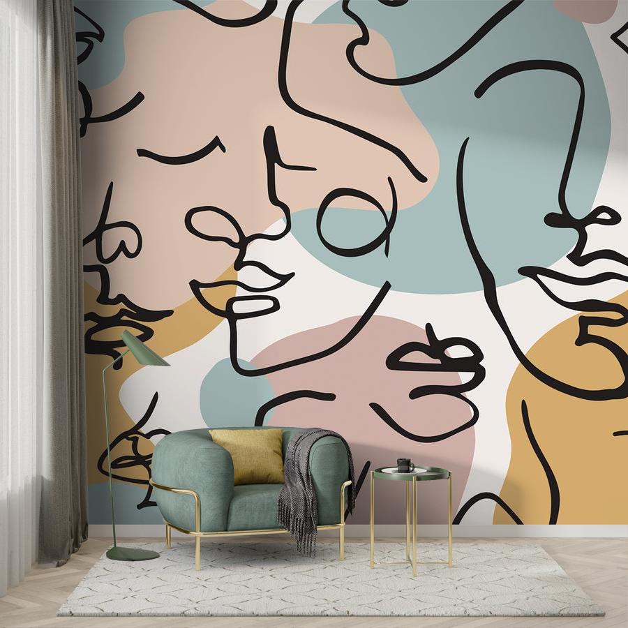 фотообои абстрактный портрет 9-1125 фотообои абстрактный портрет 9-1125