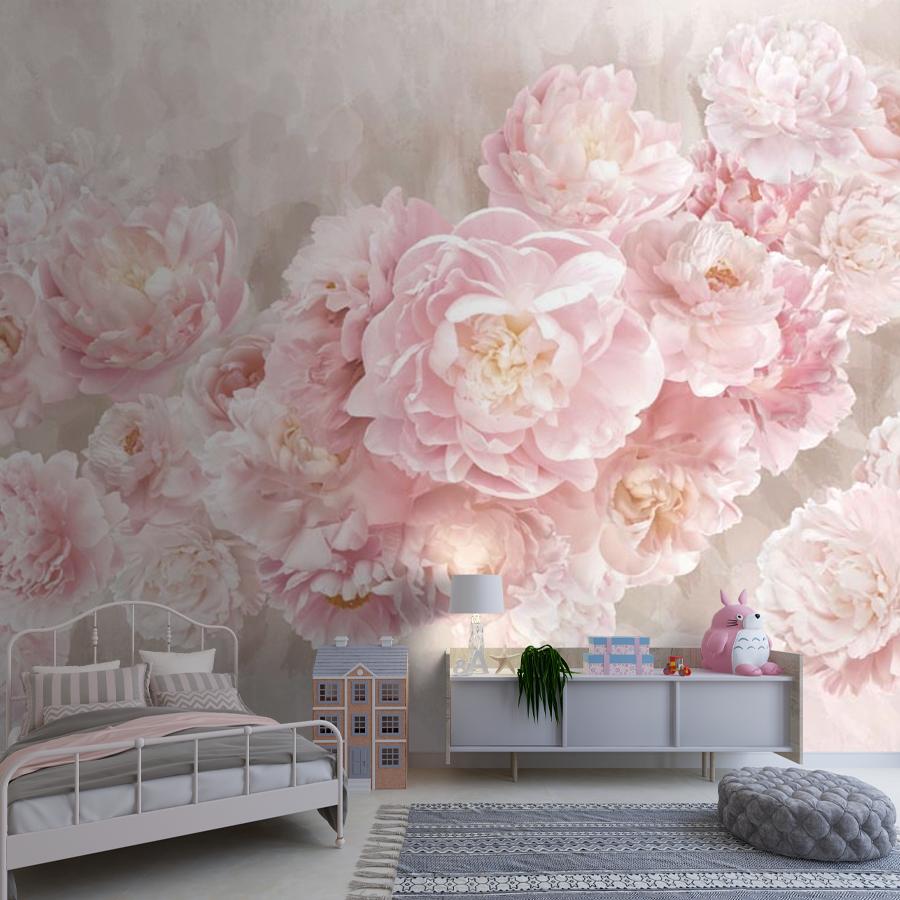 фотообои розовые пионы на стену 14-576