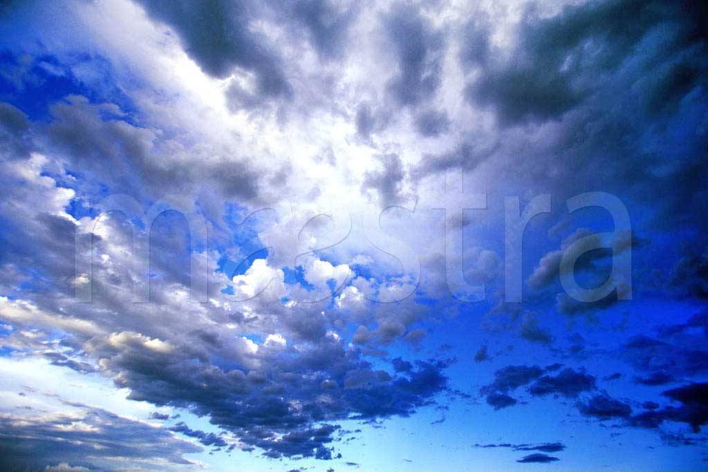 Фотообои Серебристо синее небо 3d