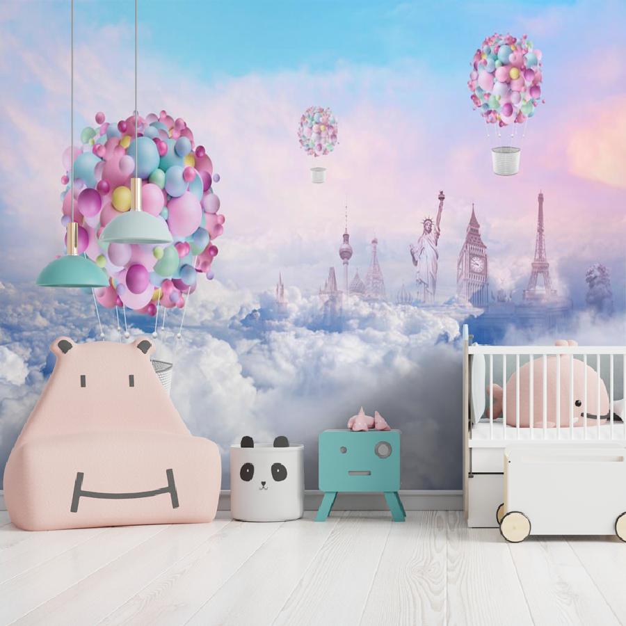 фотообои красочный воздушный шар 14-243