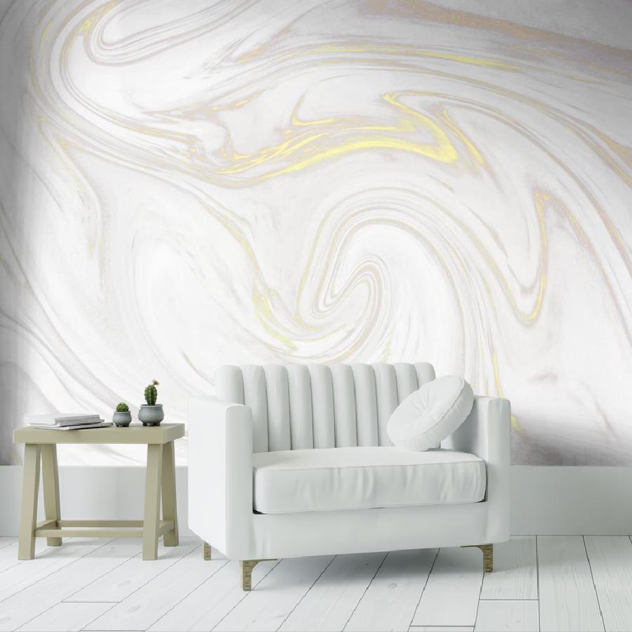 фотообои флюид арт - золотистый шелк 9-957