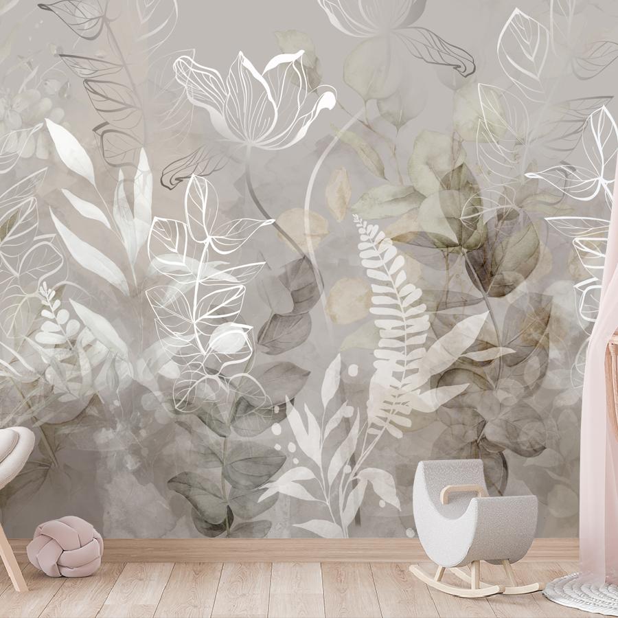 фотообои необычные листья и папоротники 13-905 фотообои необычные листья и папоротники 13-905