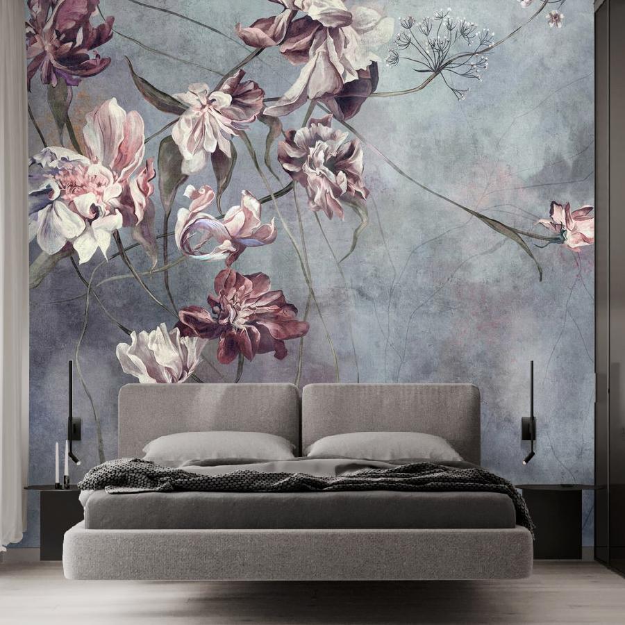 фотообои цветы арт на темном 12-1887