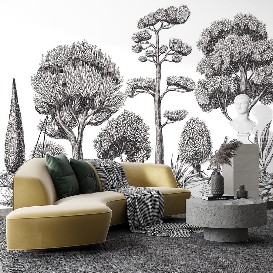 фотообои деревья серые 9-1965
