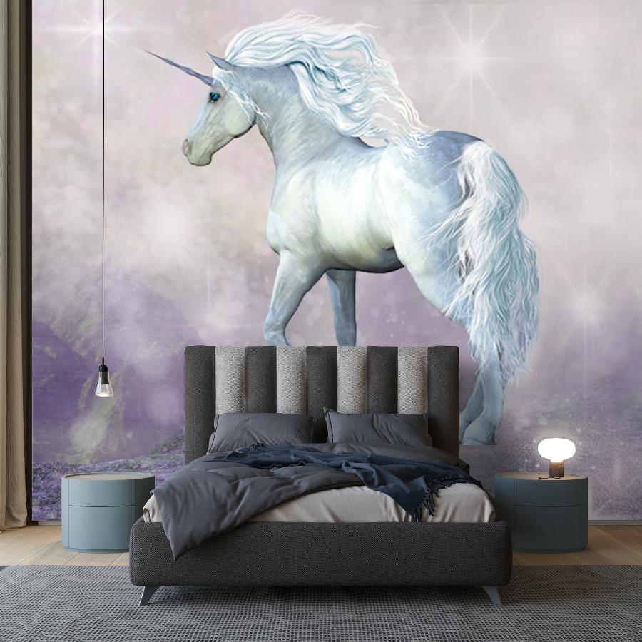 фотообои белый единорог 14-548