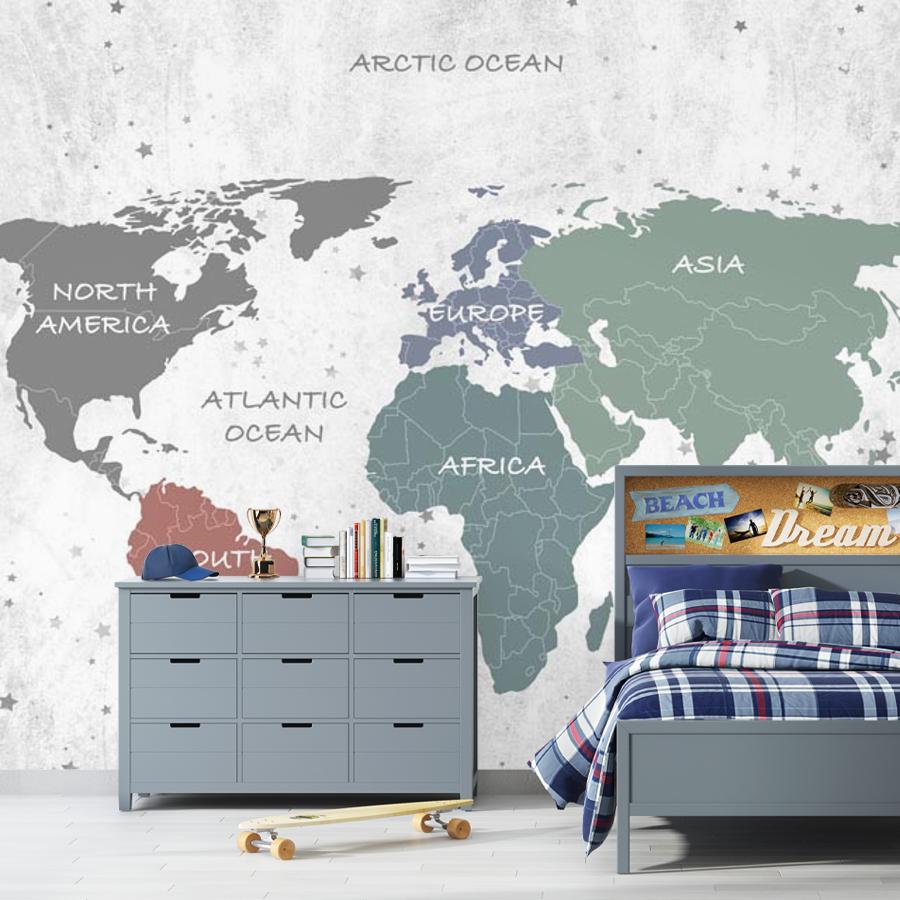 фотообои карта мира 12-777