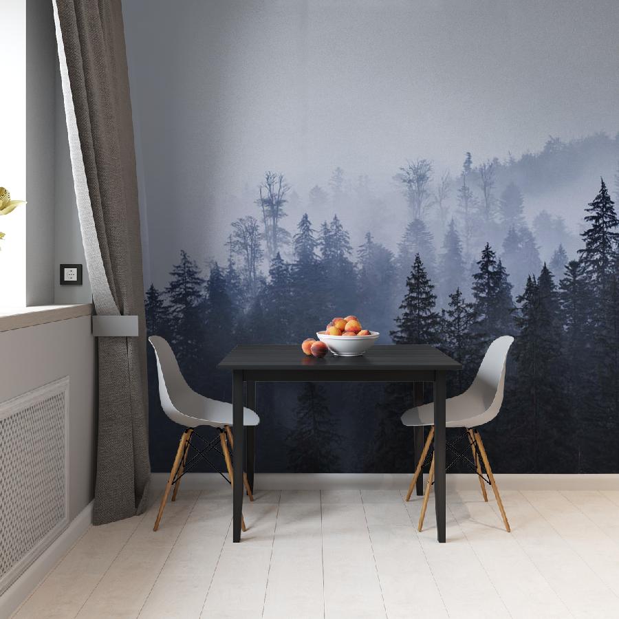 фотообои еловый лес в тумане 9-1170