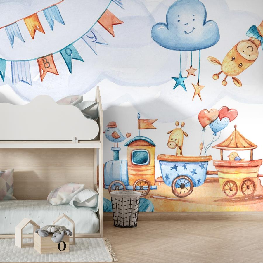 фотообои паровозик 12-794 фотообои паровозик 12-794