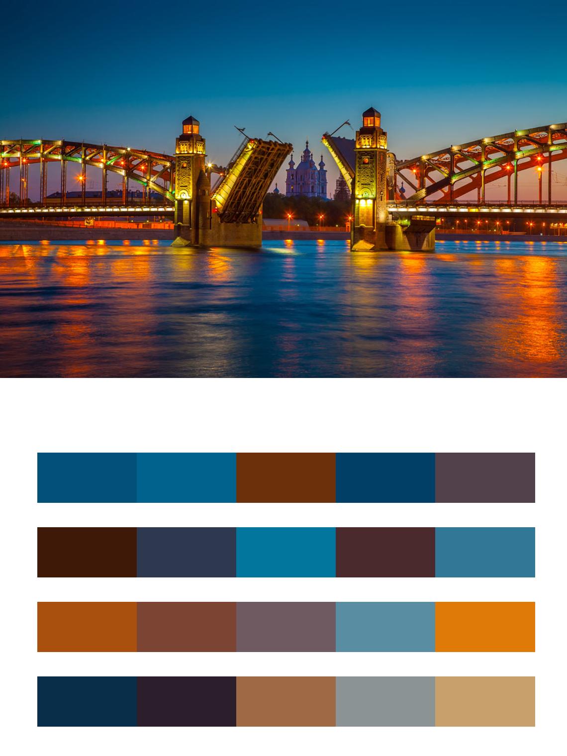 Мост Петра Великого цвета