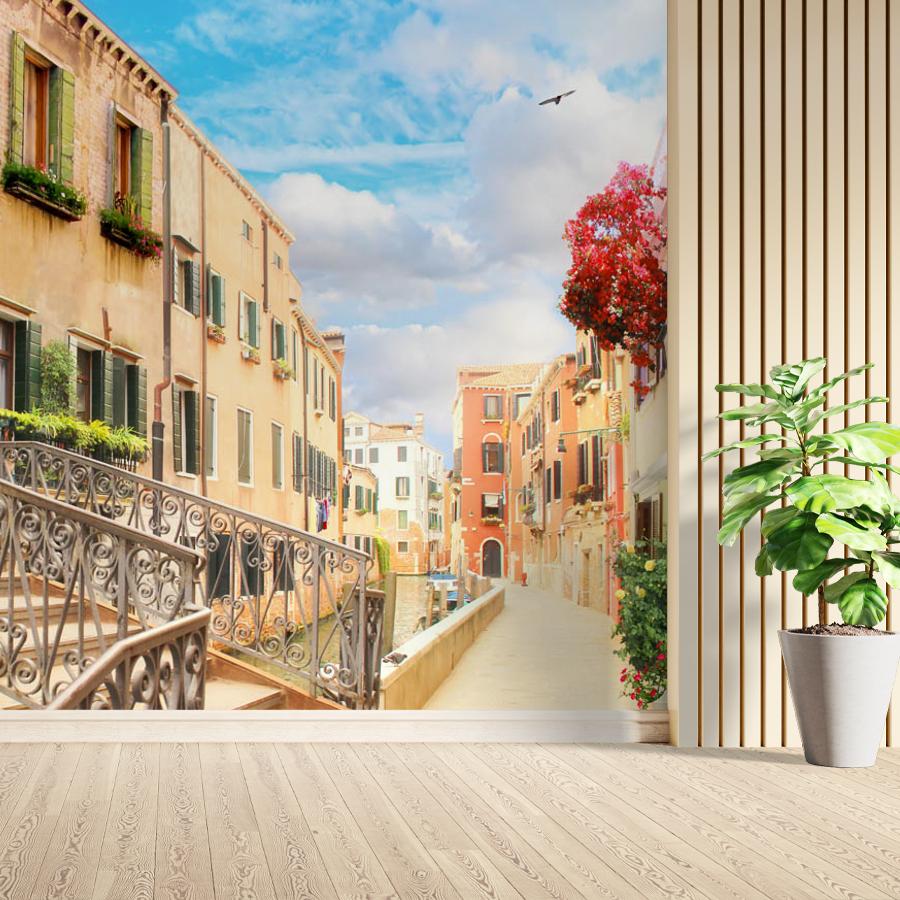 фотообои улочка в итальянском стиле 19-0189