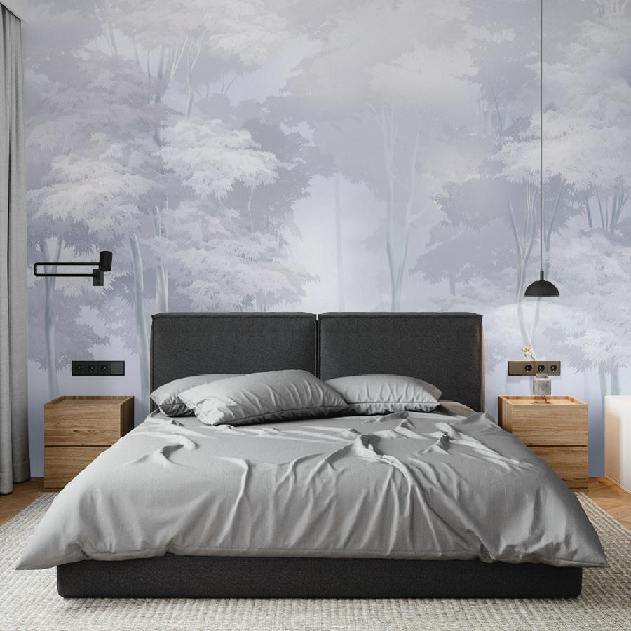 фотообои туманные деревья в голубом 13-930 фотообои туманные деревья в голубом 13-930