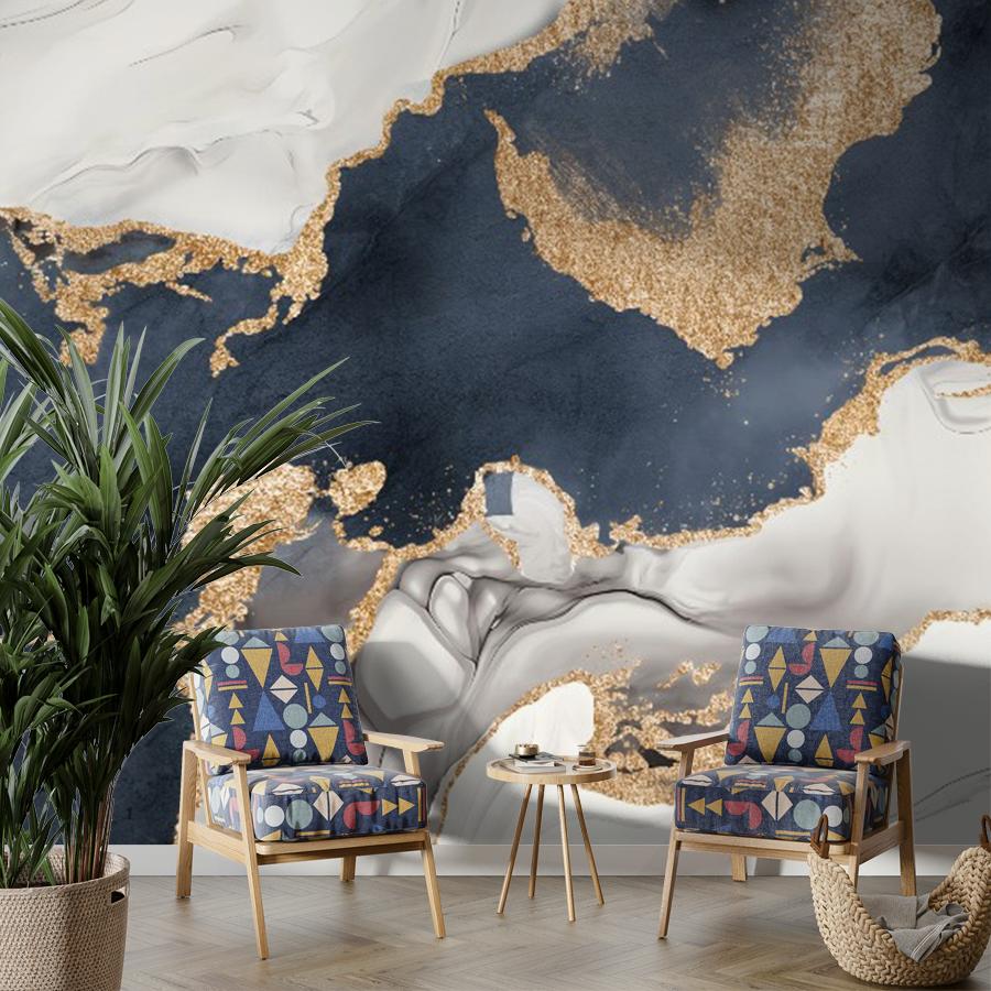 фотообои мрамор синий 14-1115