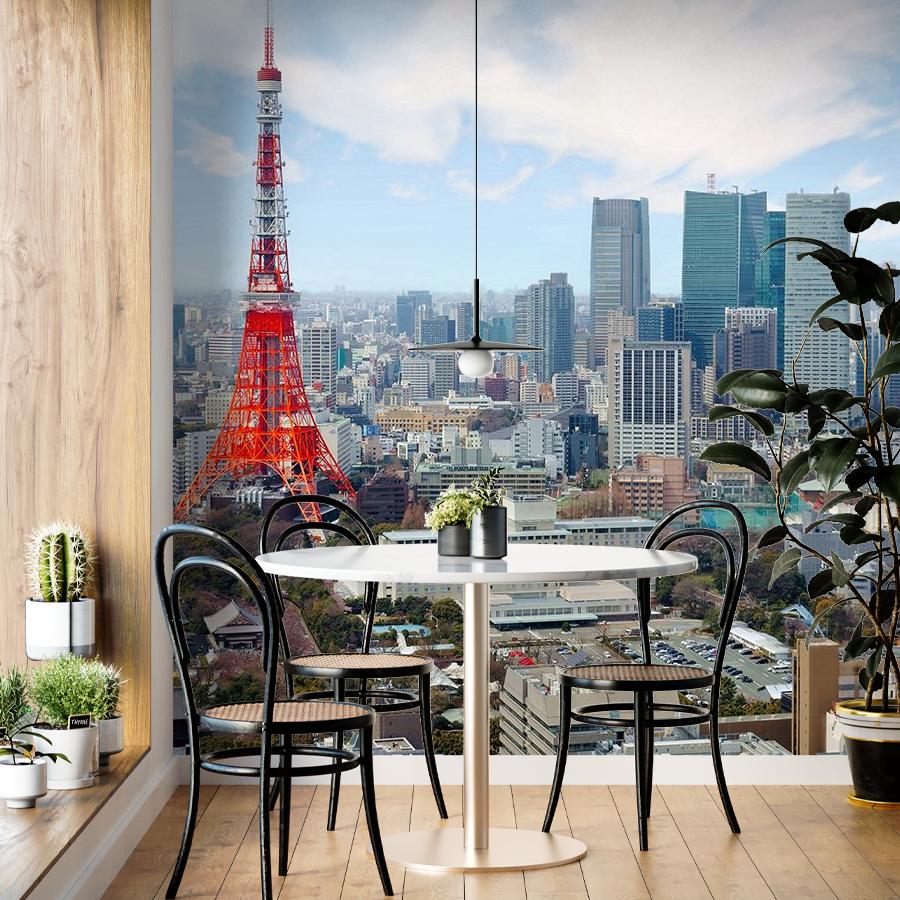 фотообои телевизионная башня токио 9-2077