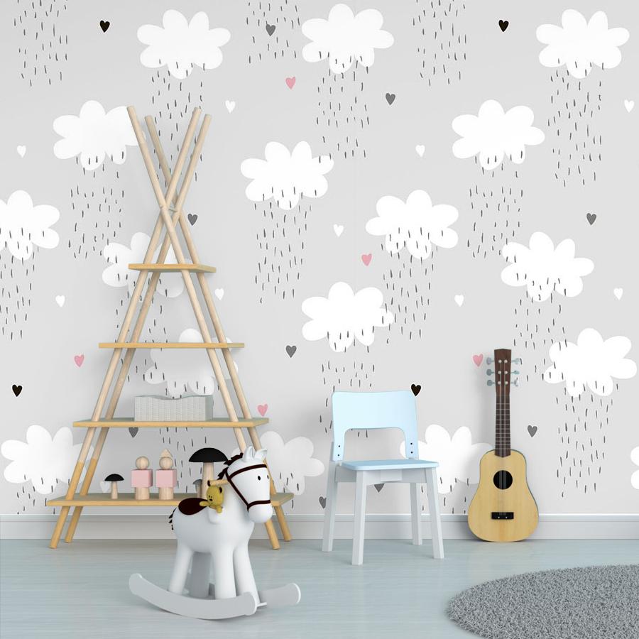 Фотообои и фотообои облака на сером 12-759