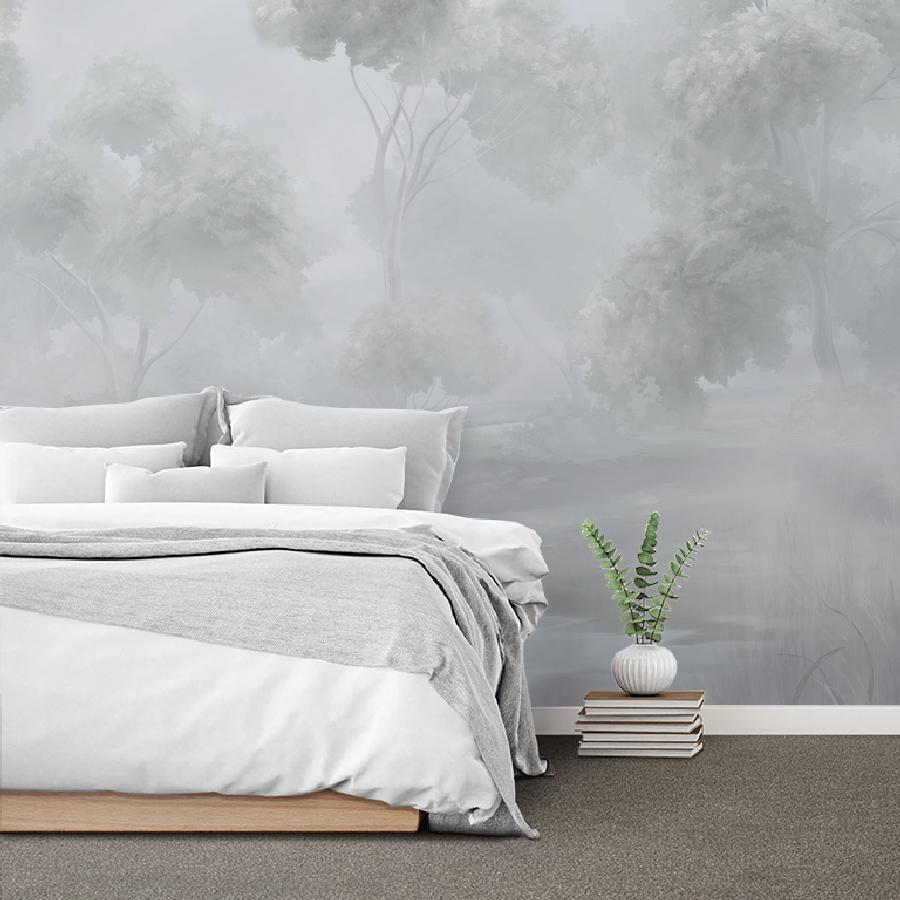 фотообои деревья в солнечной дымке 13-1091