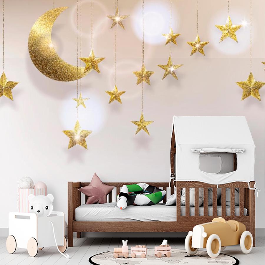 фотообои золотые звезды и месяц 14-213