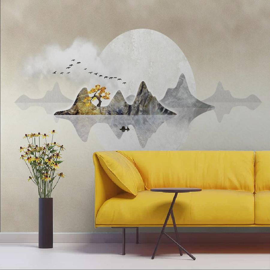 фотообои горы в отражении 14-958