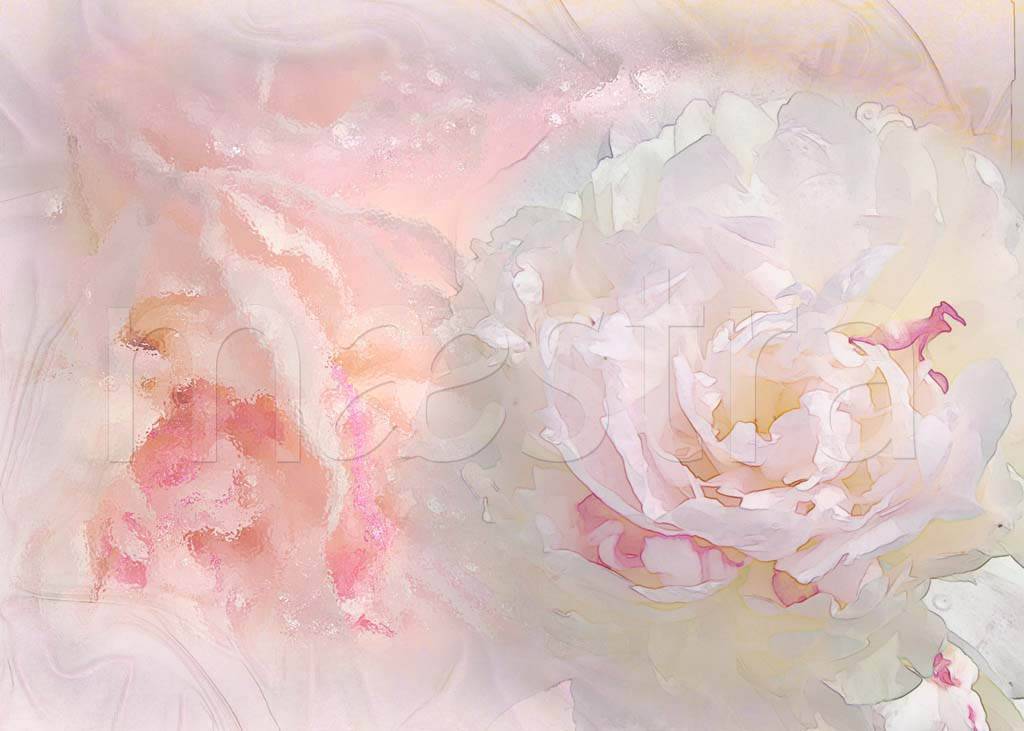 Фотообои Флюид арт цветочный
