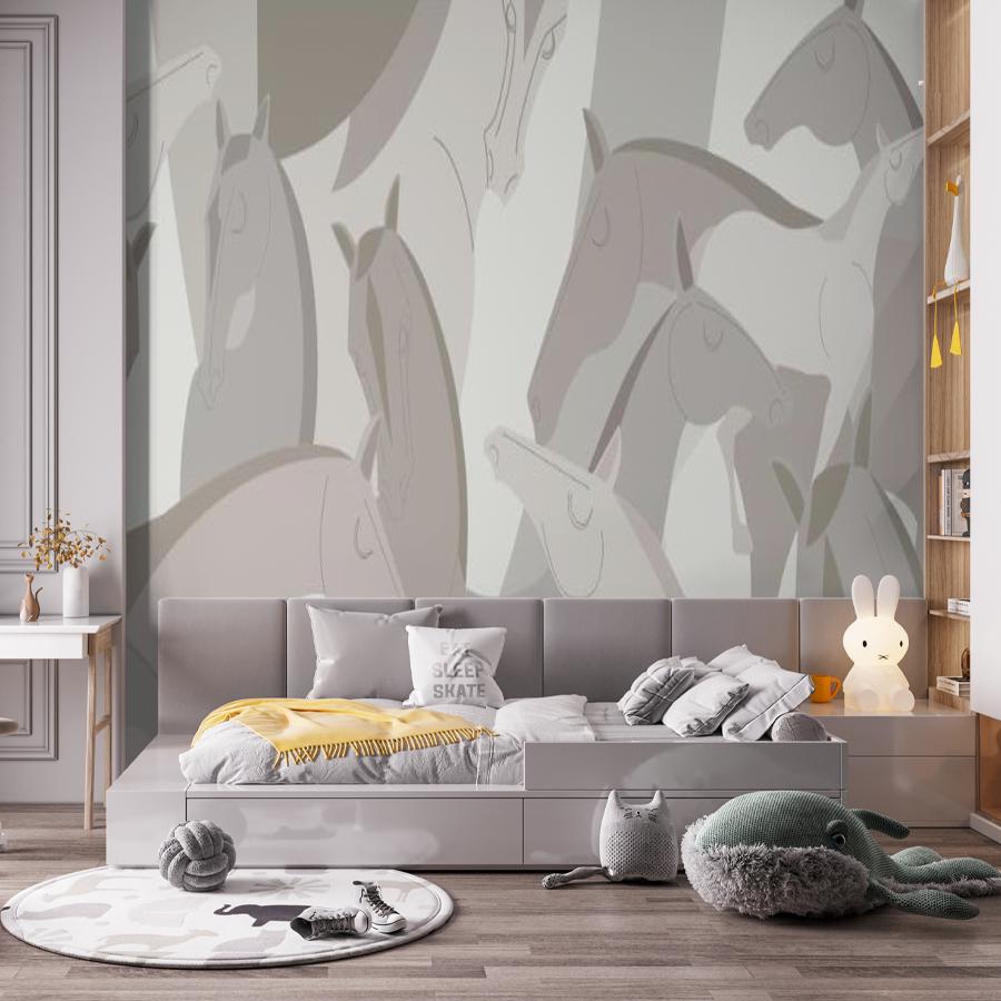 фотообои кони орнамент абстрактный 14-1021