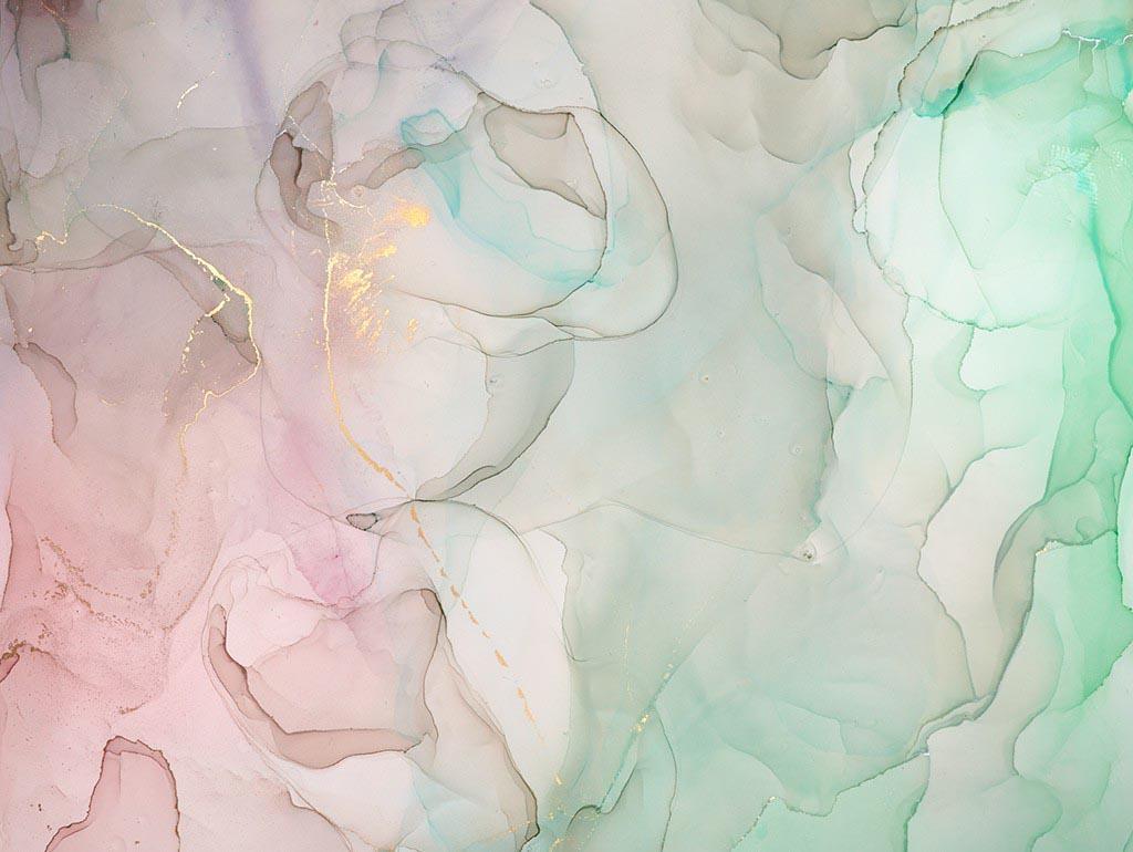 фотообои флюид мятно розовый 9-1413