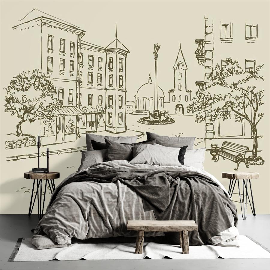 фотообои городская улочка рисунок 9-143