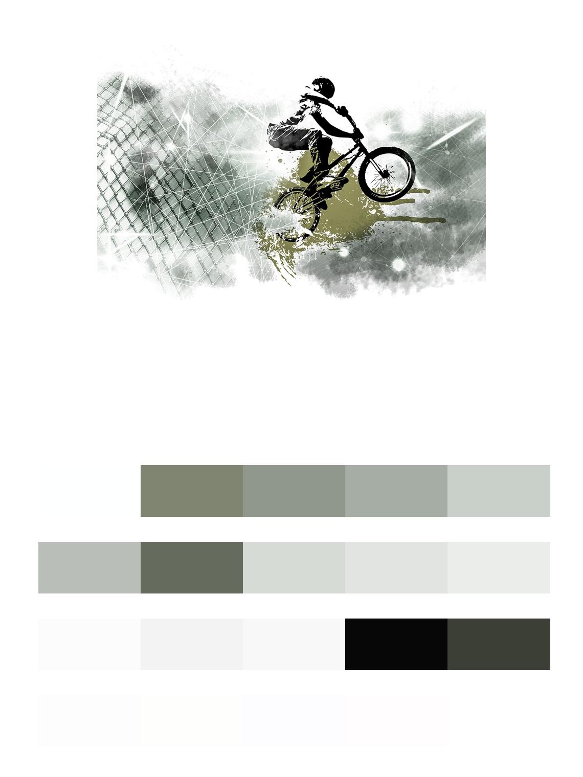 Горный велосипед цвета