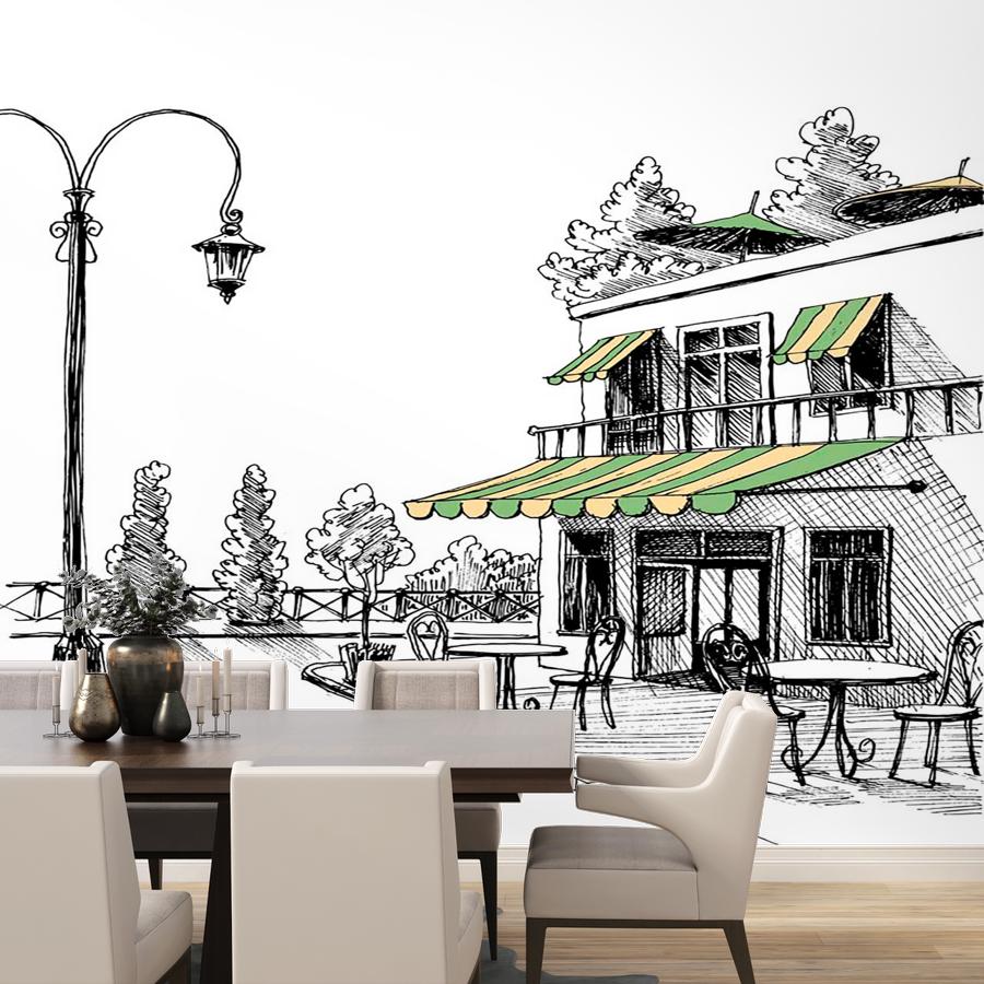 фотообои фонарь на улице 9-134