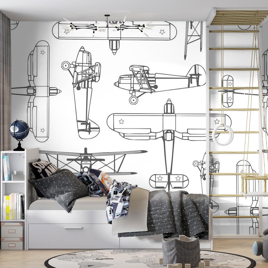 Фотообои и фотообои самолеты рисунок 12-748