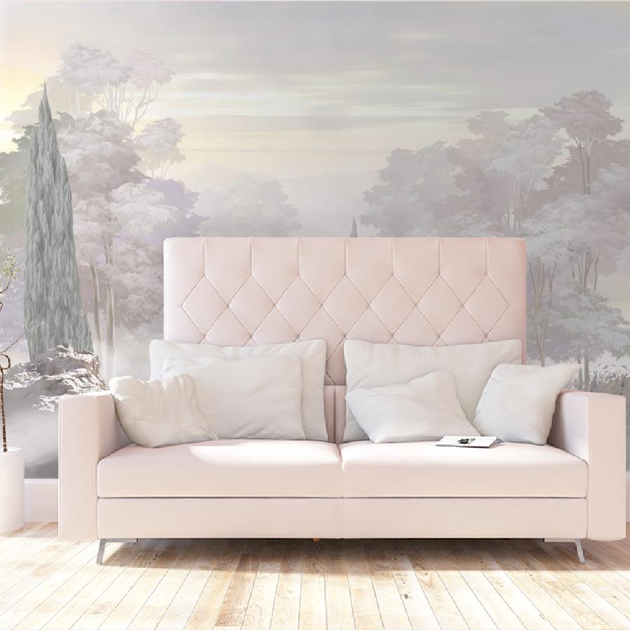 фотообои 3д пейзаж с кипарисами