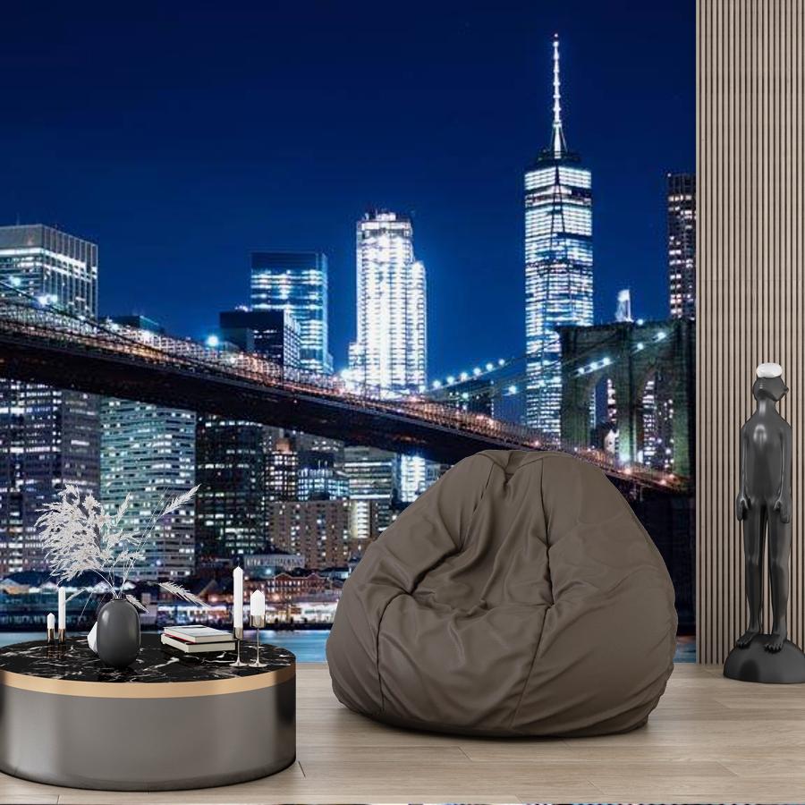 набережная у вечернего бруклинского моста 9-842