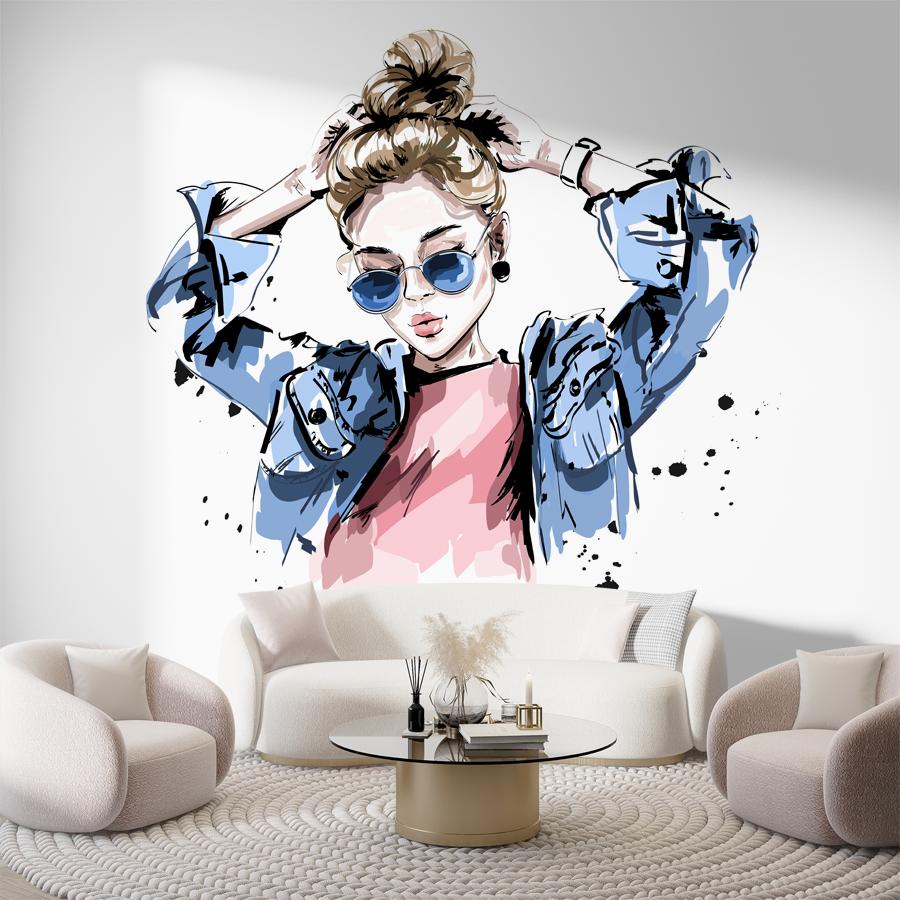 фотообои стильная девочка 14-275 фотообои стильная девочка 14-275