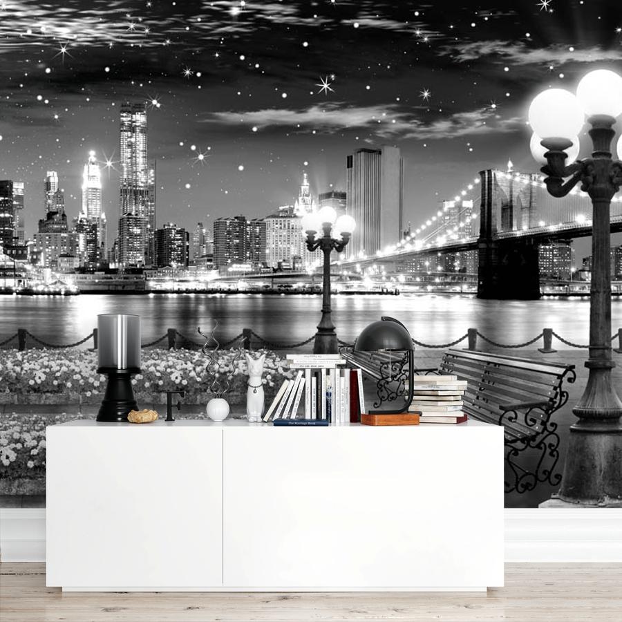 фотообои вид на ночную набережную 19-0031