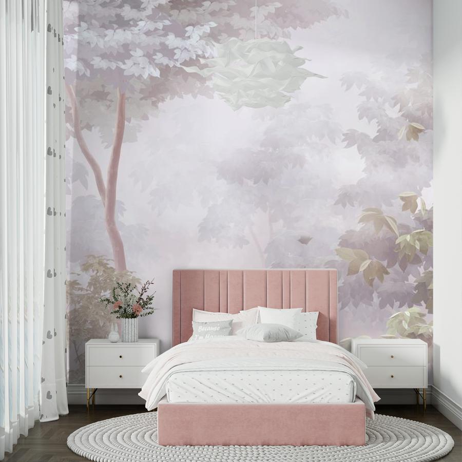 фотообои лес туманным утром 13-473