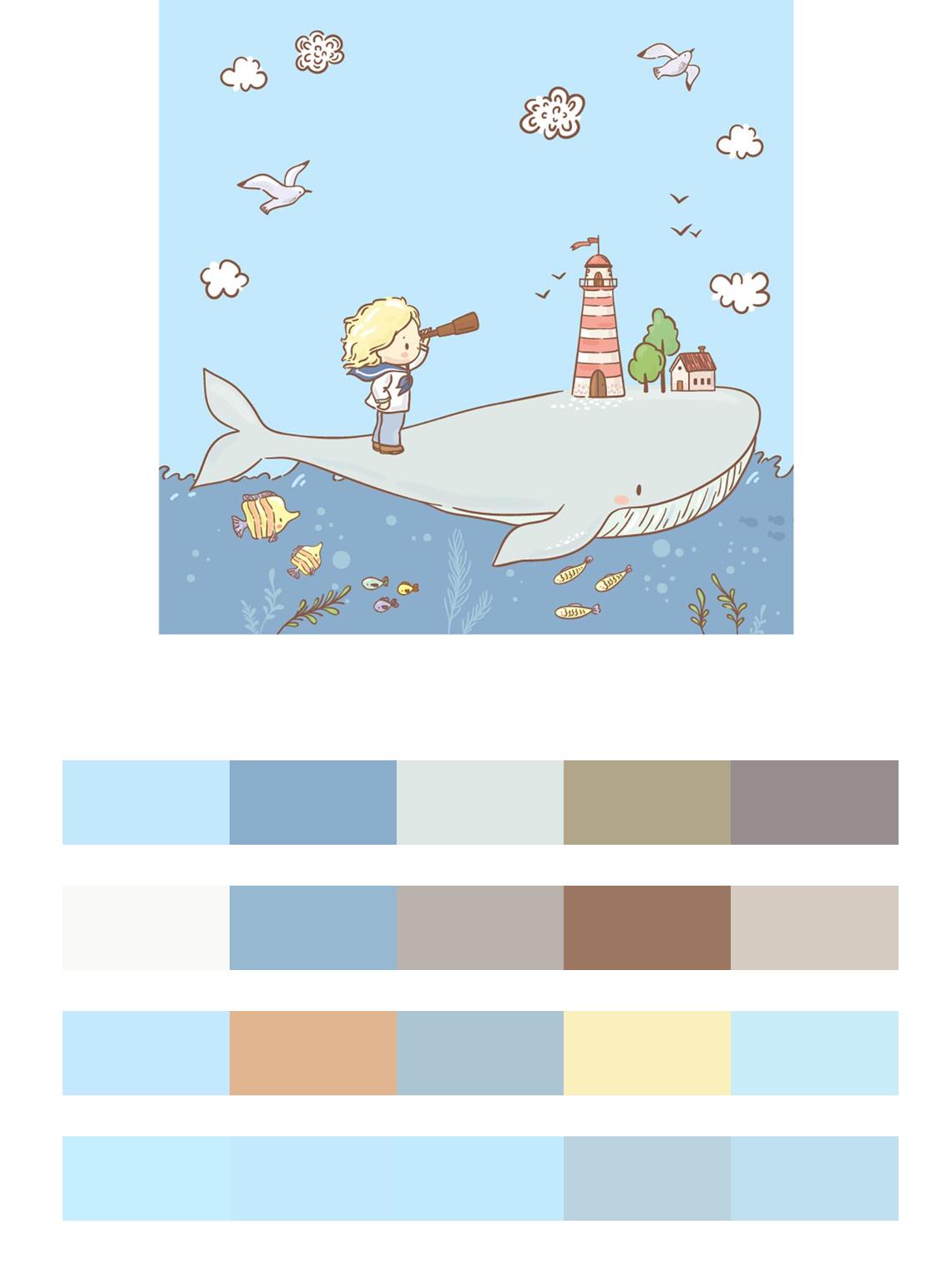 Маленький моряк цвета