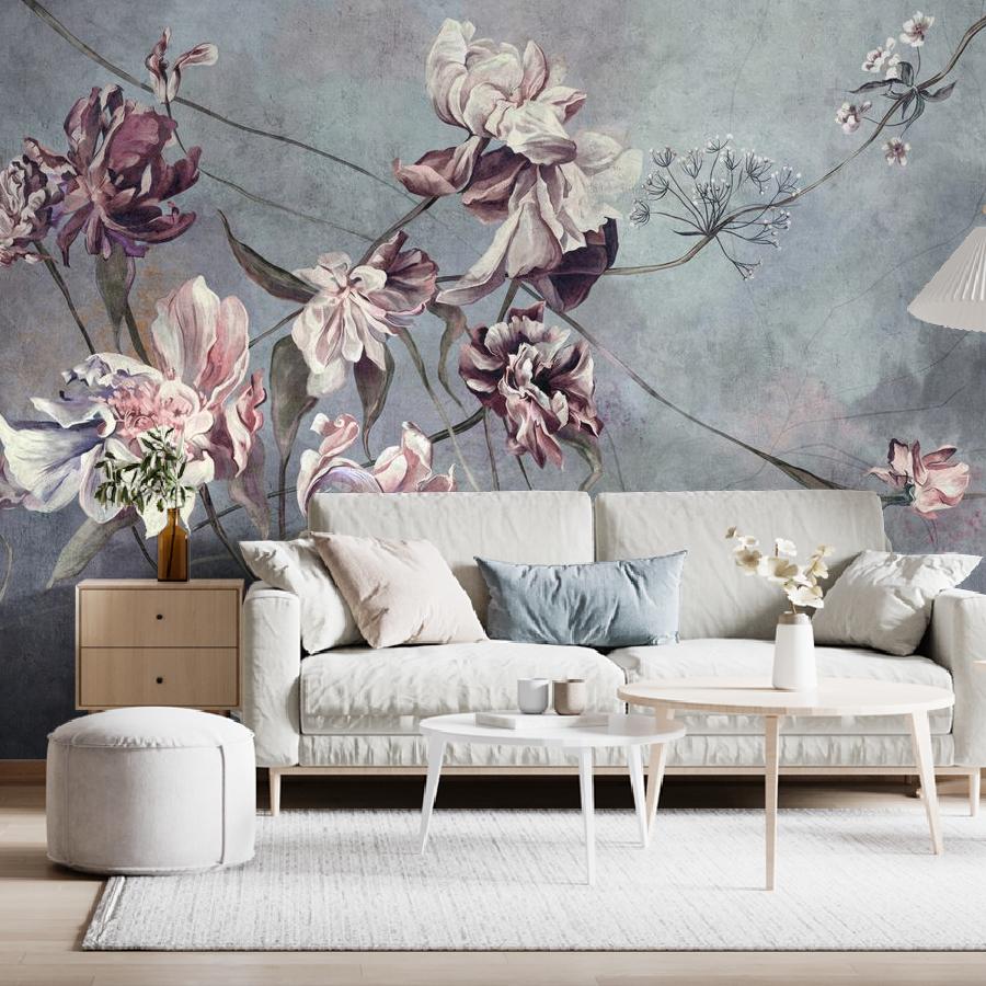 фотообои цветы арт на темном 12-1887