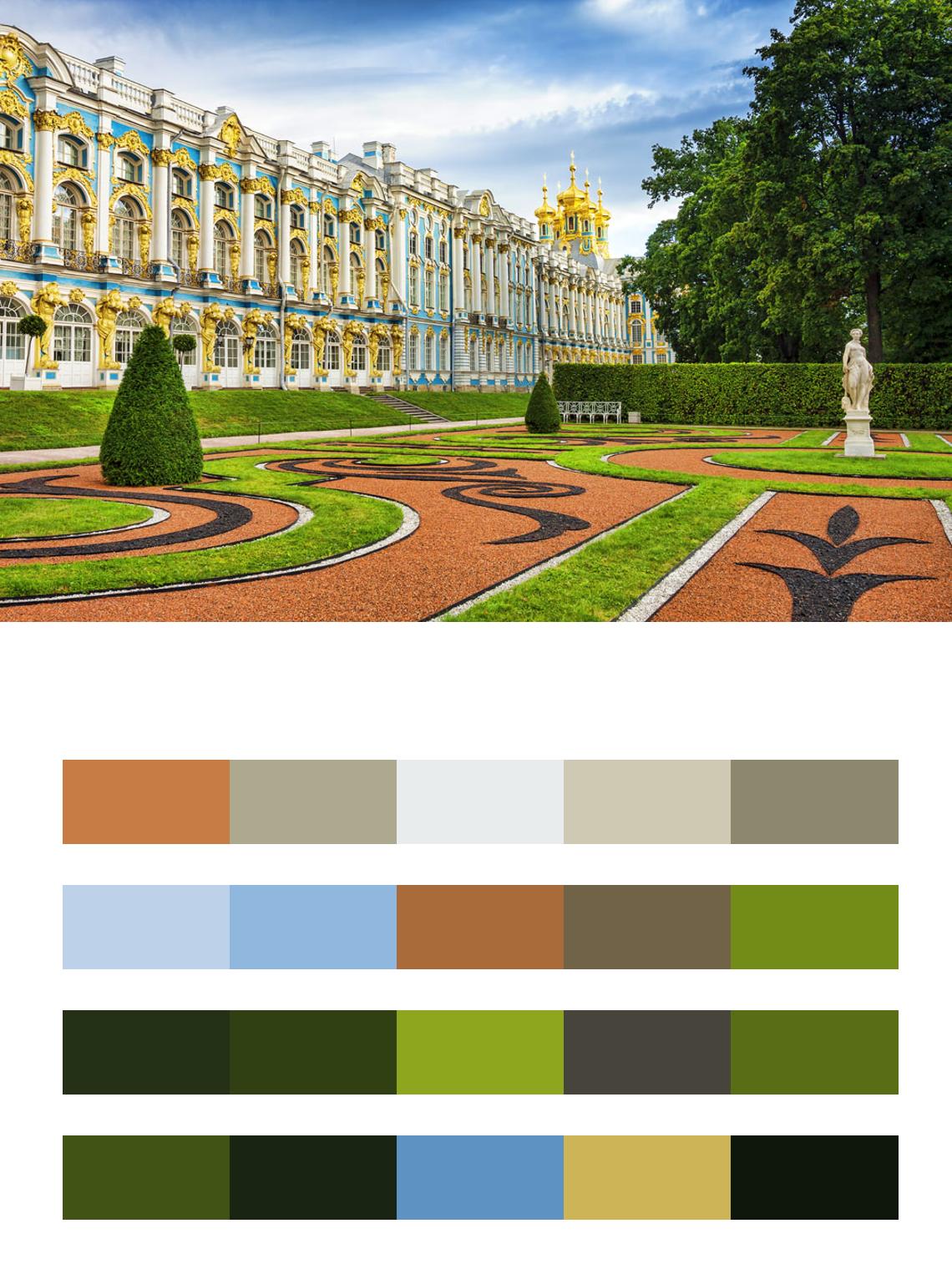 Екатерининский дворец цвета