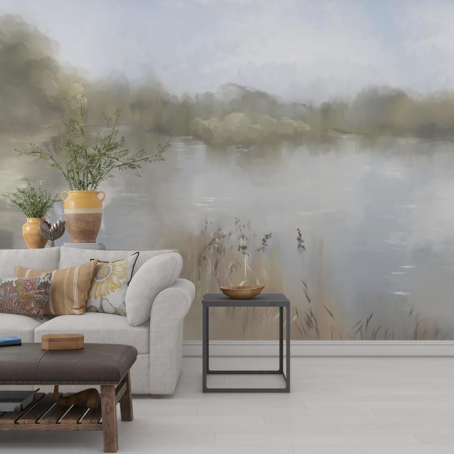 фотообои утро на озере 13-1098