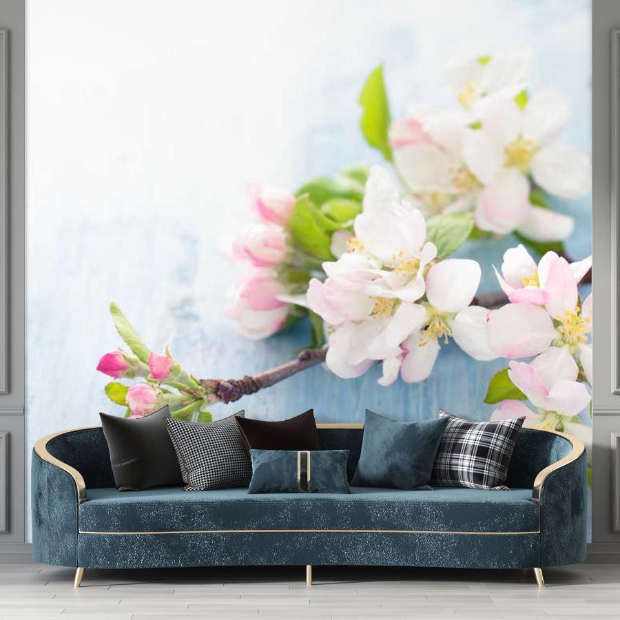 фотообои ветка цветущей яблони 10-088