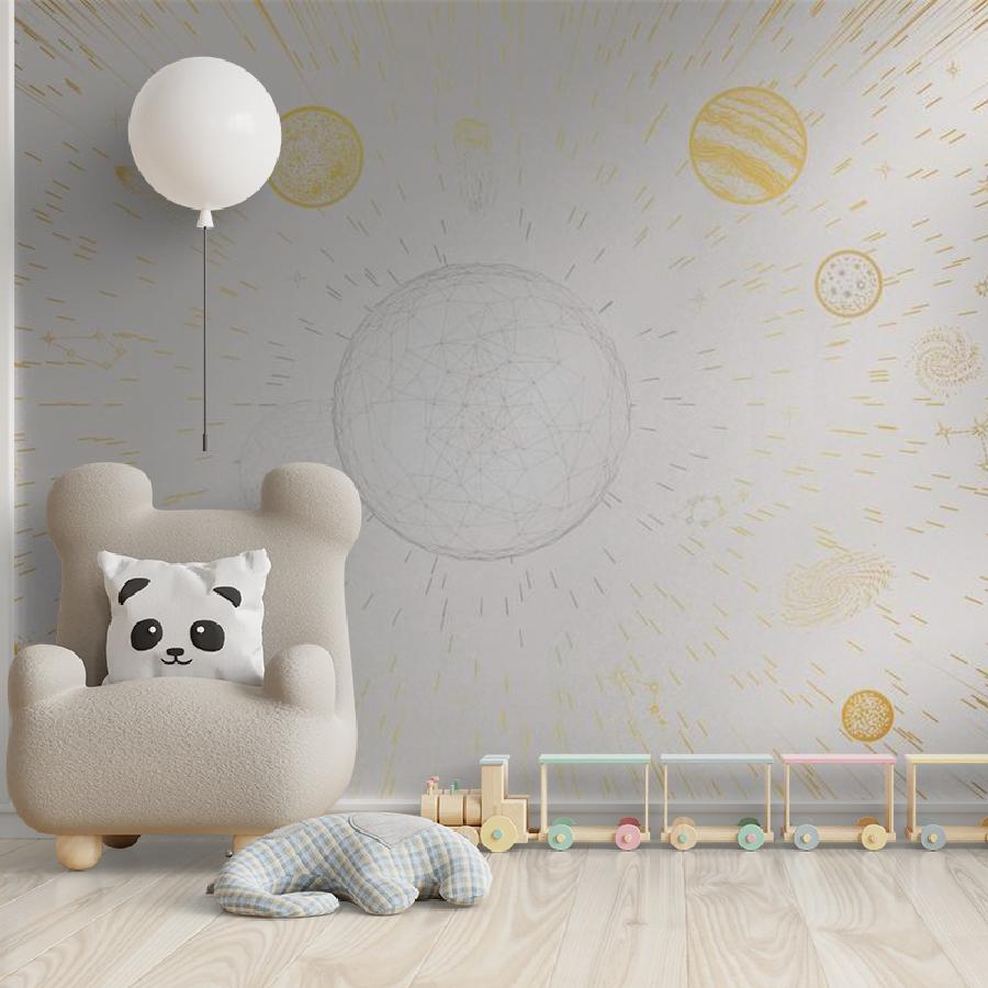 фотообои космос золотой 3d 14-1509