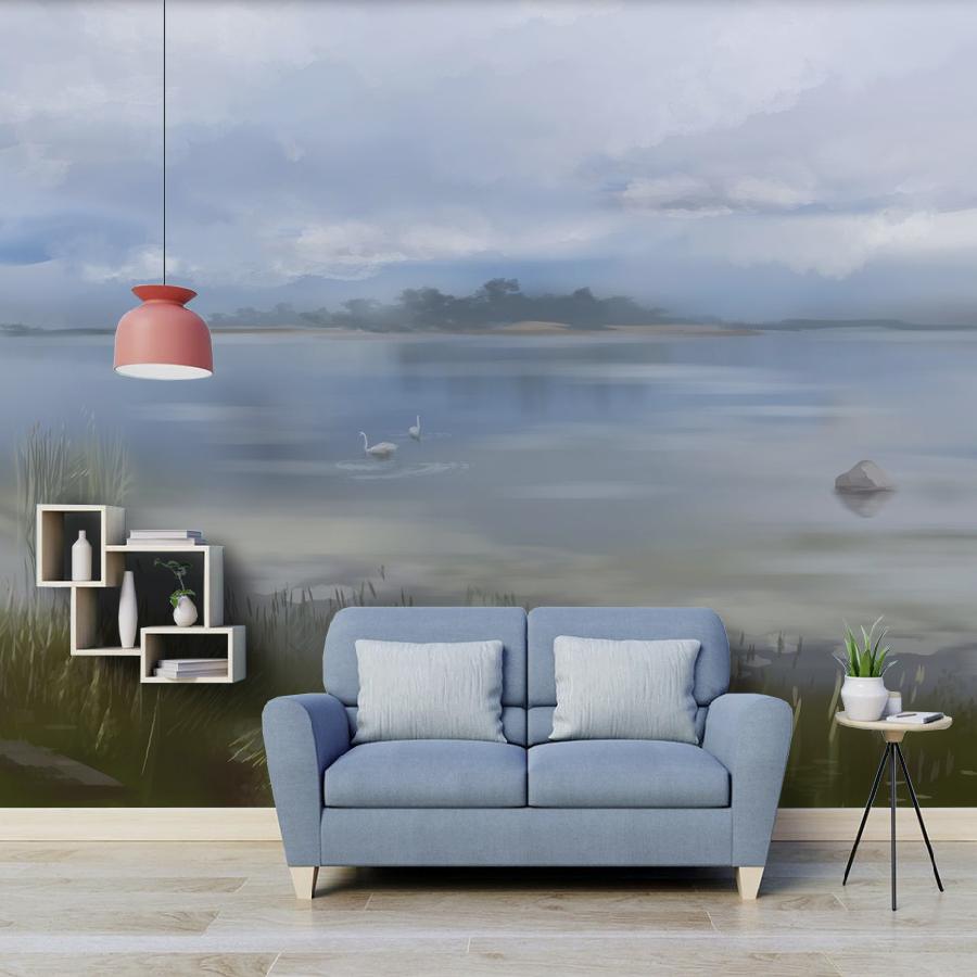 фотообои озеро утром 13-1100