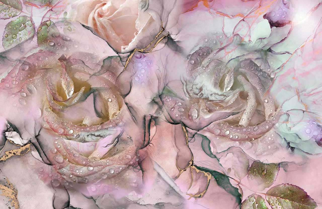 Фотообои Абстрактные розовые розы