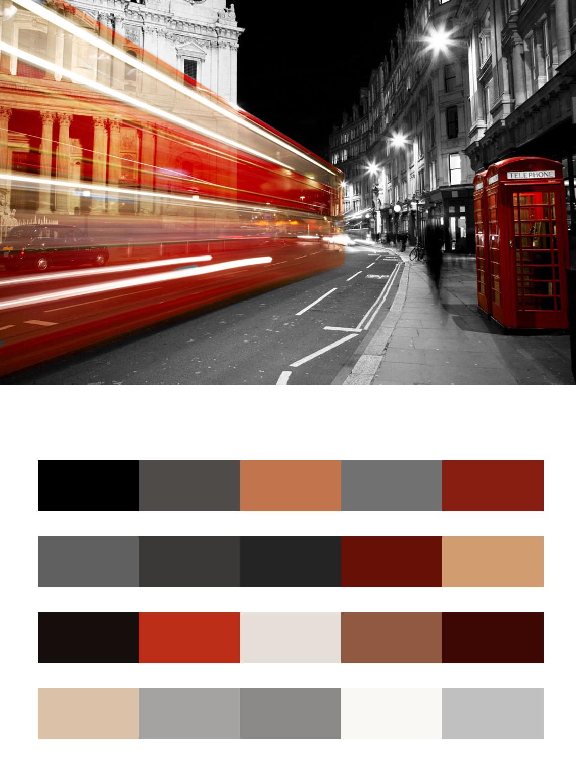 Лондон элегантный цвета