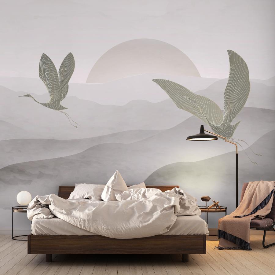 фотообои 3d горы в тумане 14-1262