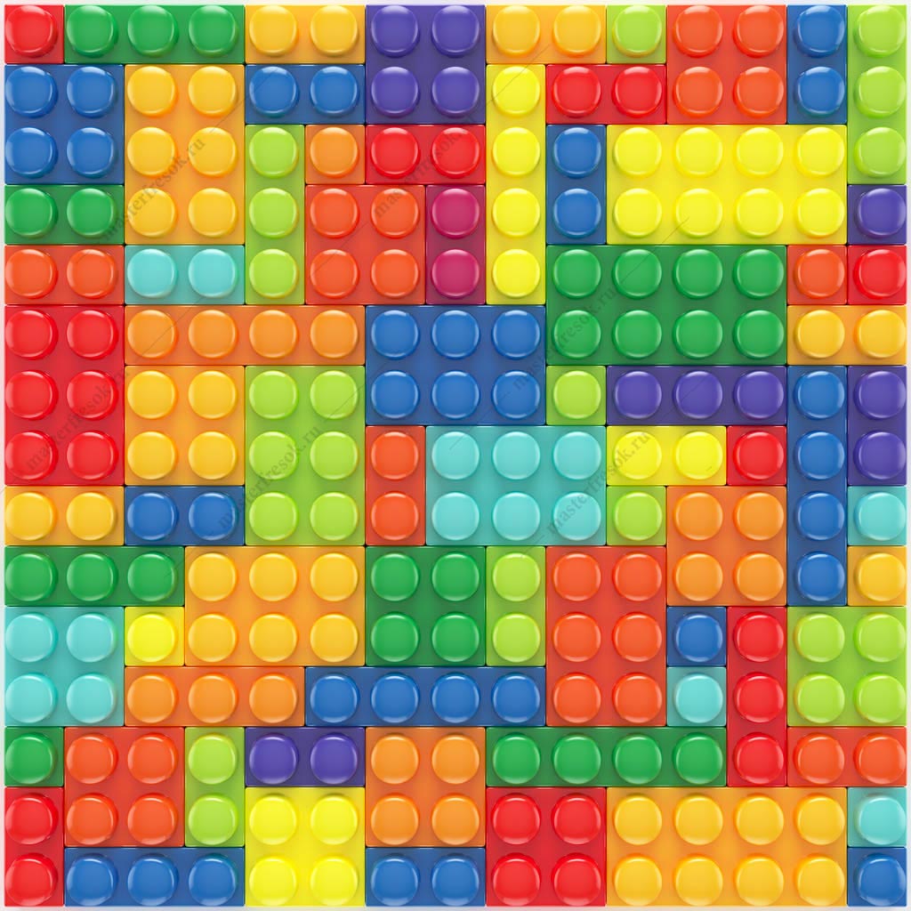 Фотообои Цветной Лего конструктор