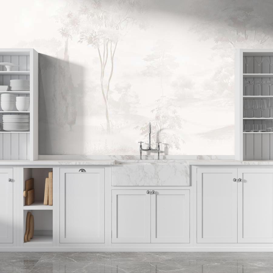 фотообои лес фоновый бежевый 13-1072