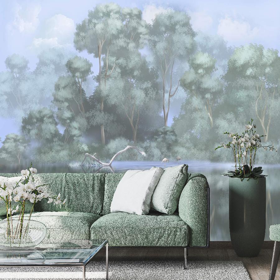 фотообои лес отражение 13-971