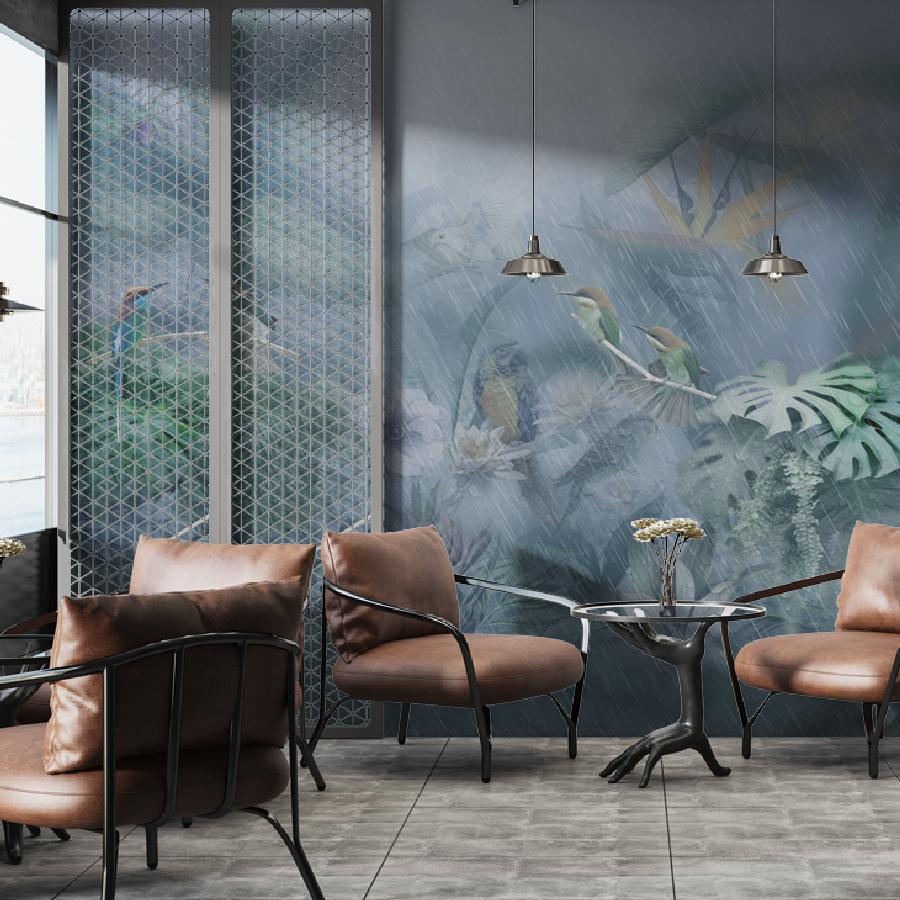 фотообои тропический лес в тумане 13-055