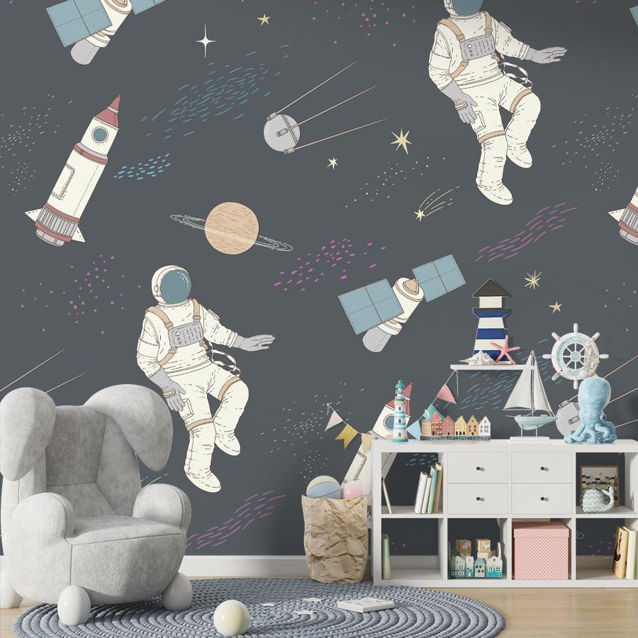 фотообои космонавты в открытом космосе 12-1480 фотообои космонавты в открытом космосе 12-1480